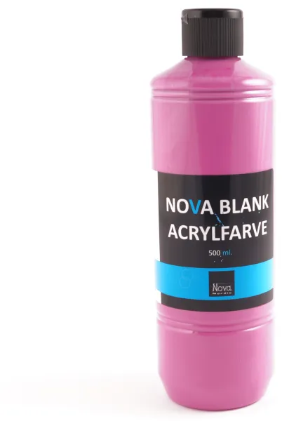 Nova akrylfärg blank 500 ml. Rosa