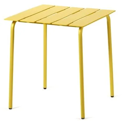Valerie Objects Aligned Utomhusbord 70x70 Gul