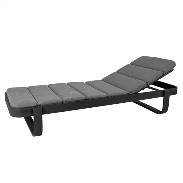 Cane-Line Cut solsäng m. dyna - Lavagrå