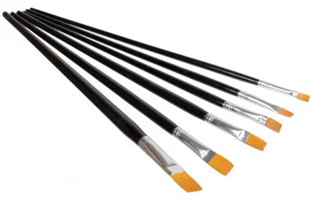 Artino Målarkpenslar/Konstnärspenselset Platt Syntetisk Ass. storlekar