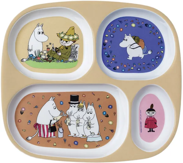 Mumin 4-delad tallrik